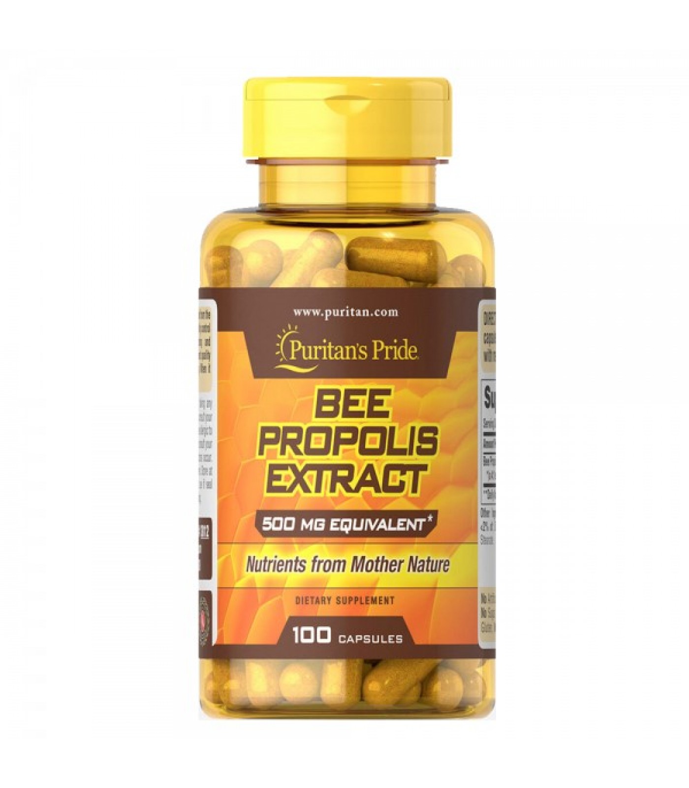 Puritan's Pride - Bee Propolis 500 mg / 100 таблетки​